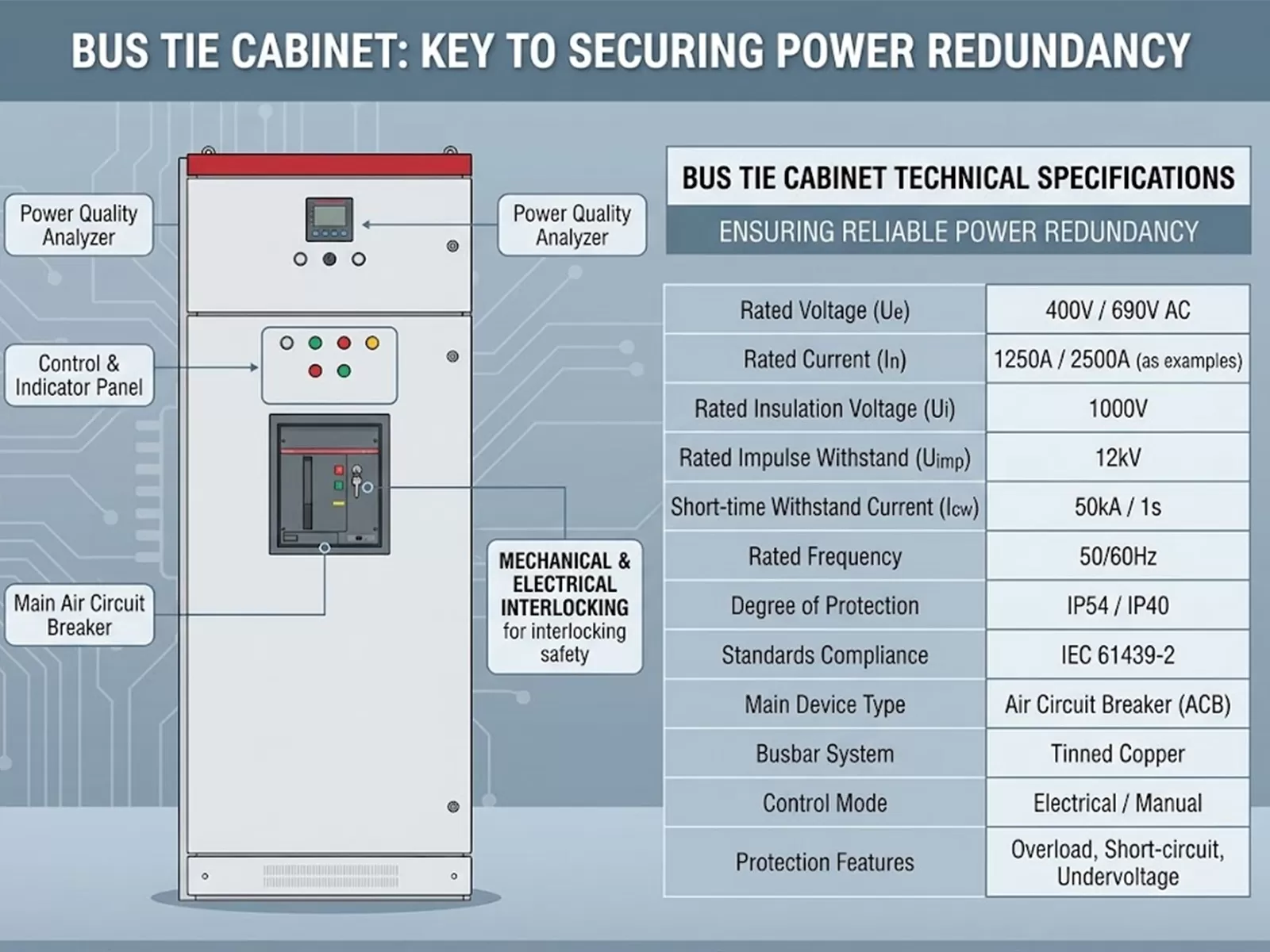 What is a Bus Tie Cabinet? How It Secures Your Power Redundancy